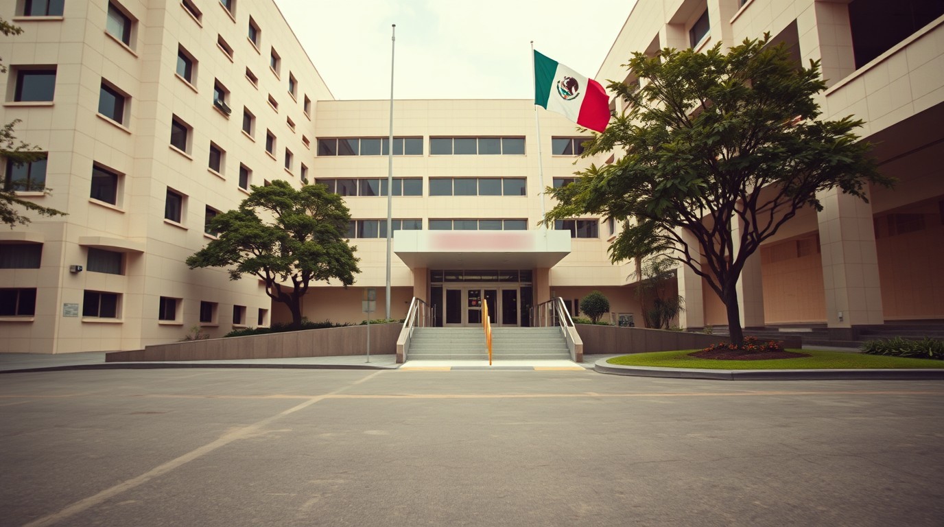Trabajadores del IMSS en consulta salarial frente a hospital del Seguro Social